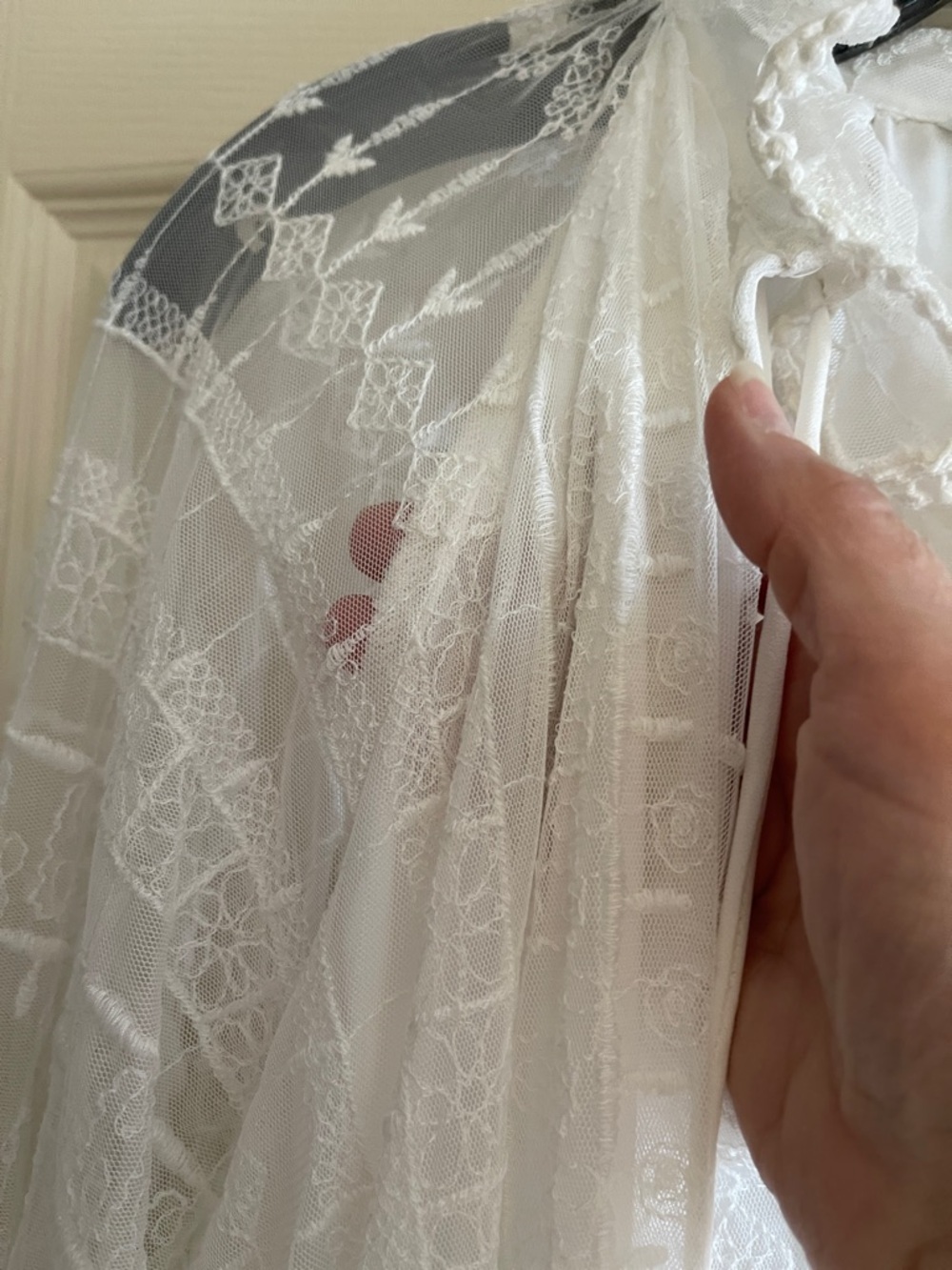 Zara lace white dress - Picture 5 of 9